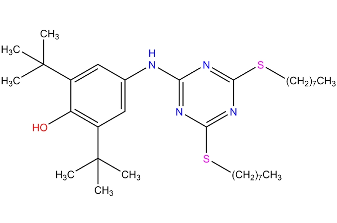 2,6-Di-[[4,6-bis(octylthio)-1,3,5-triazin-2-yl]amino] phénol tert-butyl-4
