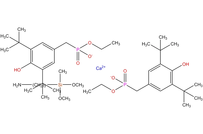 Bis [[3,5-bis (1,1-diméthyléthyl)-4-hydroxyphényl] méthyl] phosphonate de calcium diéthyle