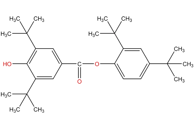 2,4-Di-tert-butylphenyl-4 '-hydroxy-3',5 '-di-tert-butyle benzoate