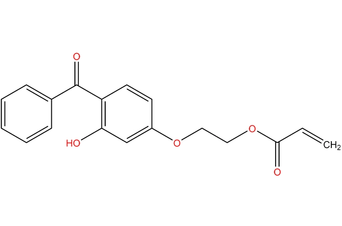 2-(4-benzoyl-3-hydroxyphénoxy) acrylate d'éthyle; 2-hydroxy-4-(acrylyloxyéthoxy) benzophénone