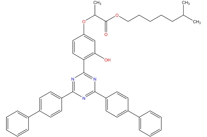 2-[4-[4,6-bis[(1,1 '-biphényl)-4-yl]-1,3,5-triazin-2-yl]-3-hydroxyphénoxy] propanoate