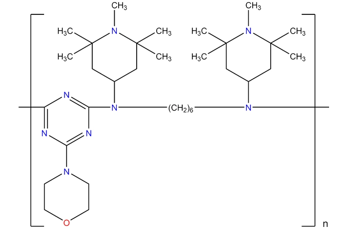 1,6-hexanediamine, N,N'-bis(2,2, 6,6-tétraméthyl-4-pipéridinyl)-, polymères avec morpholine-2 4,6-trichloro -1,3,5-triazine