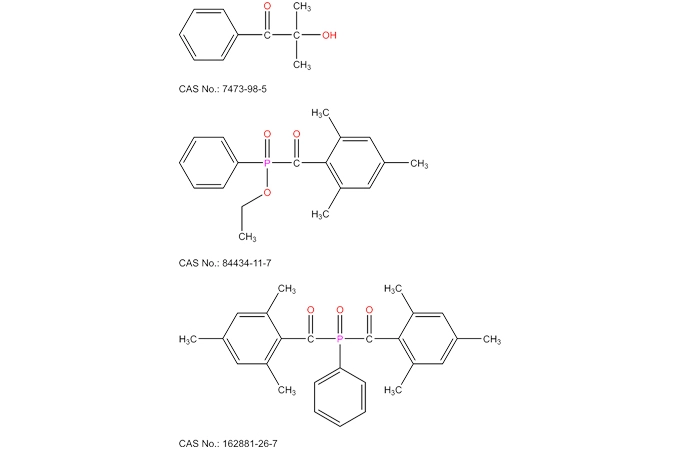 Mélange d'Omnirad 1173 d'Omnirad TPO-L d'Omnirad 819
