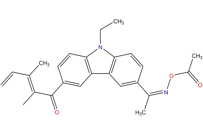[1-[9-éthyl-6-(2-méthylbenzoyl) carbazol-3-yl] éthylidénéamino] acétate