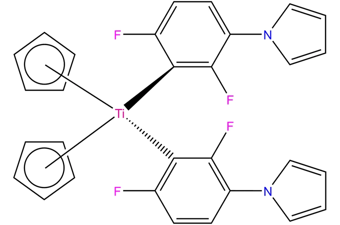 Titane bis (cyclopentadiényl) bis [2,6-difluoro-3-(1-pyrryl) phényl